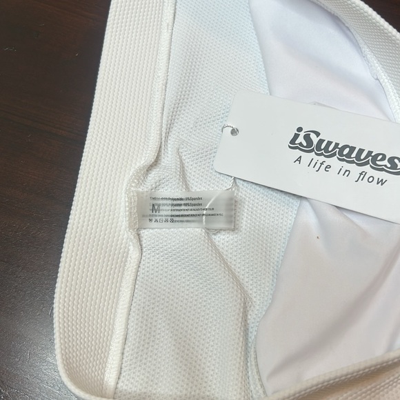 iSwaves Ribbed Bikini Sets Scoop Neck Cheeky Swimsuit Adjustable Straps Textured - Picture 8 of 13